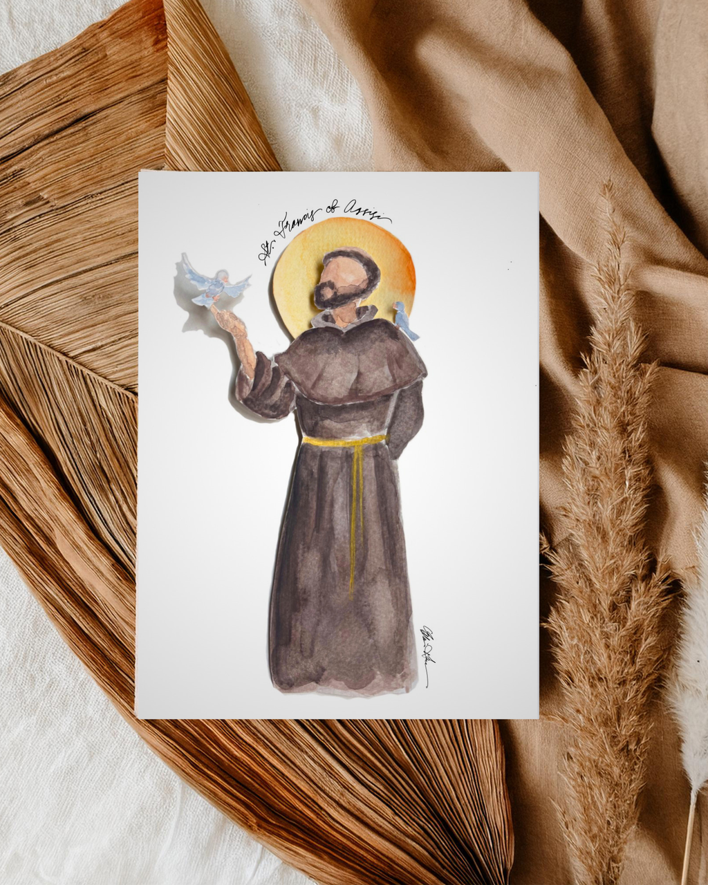 St Francis of Assisi Print, st Francis of Assisi art, st Francis of assisi, catholic icon st Francis, st Francis of assisi prayer