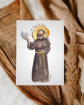 St Francis of Assisi Print, st Francis of Assisi art, st Francis of assisi, catholic icon st Francis, st Francis of assisi prayer