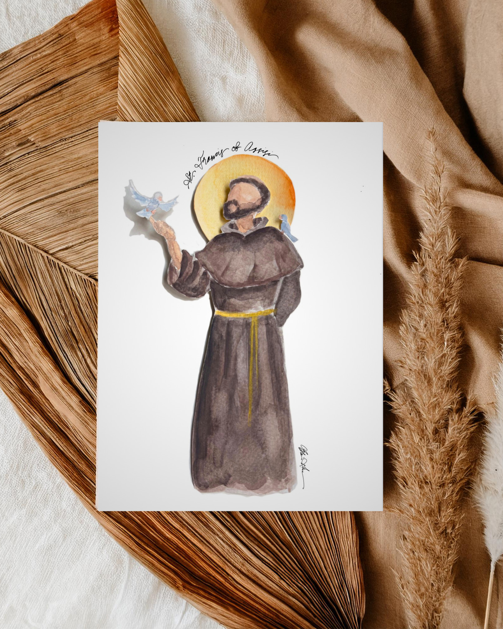 St Francis of Assisi Print, st Francis of Assisi art, st Francis of assisi, catholic icon st Francis, st Francis of assisi prayer