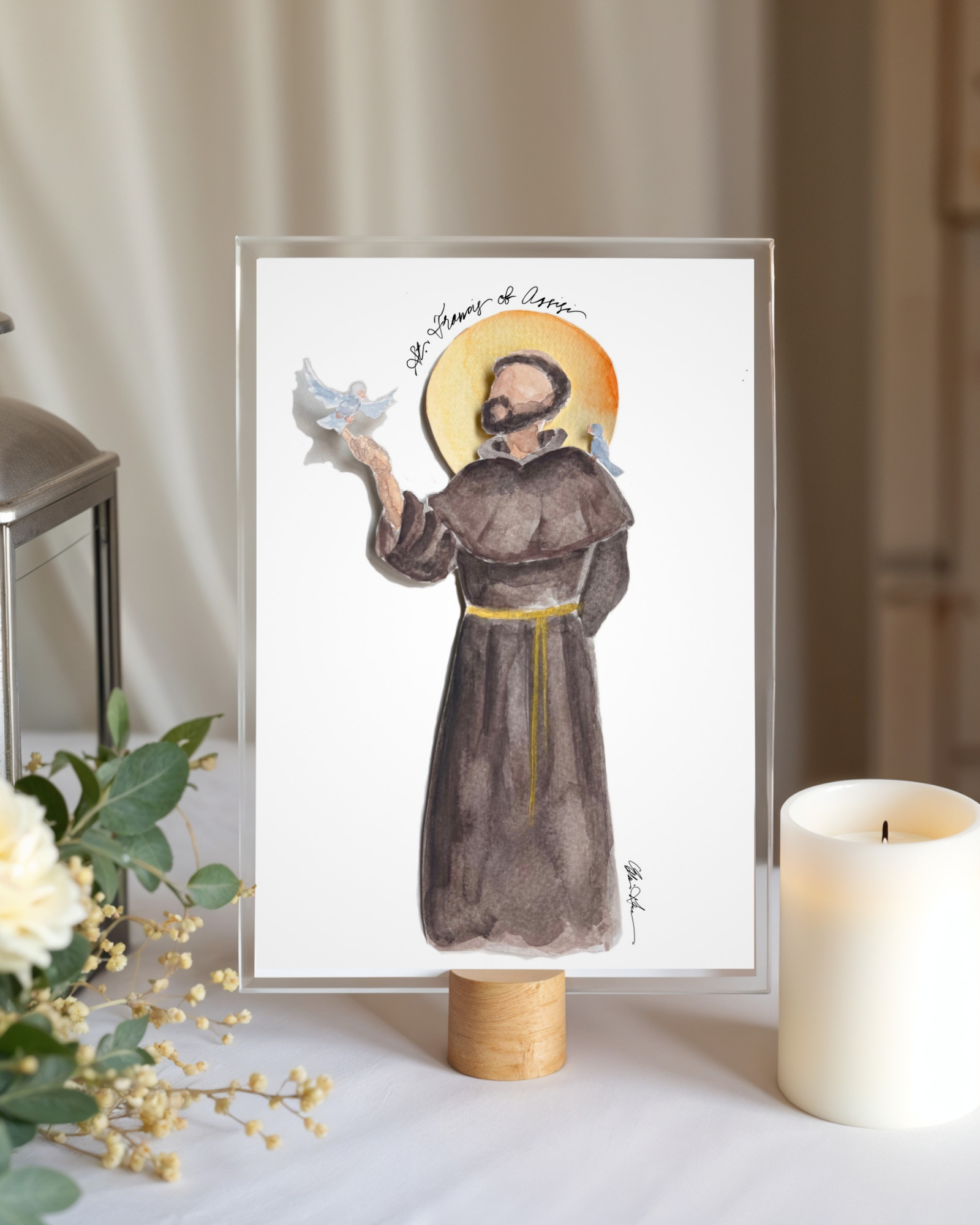 St Francis of Assisi Print, st Francis of Assisi art, st Francis of assisi, catholic icon st Francis, st Francis of assisi prayer