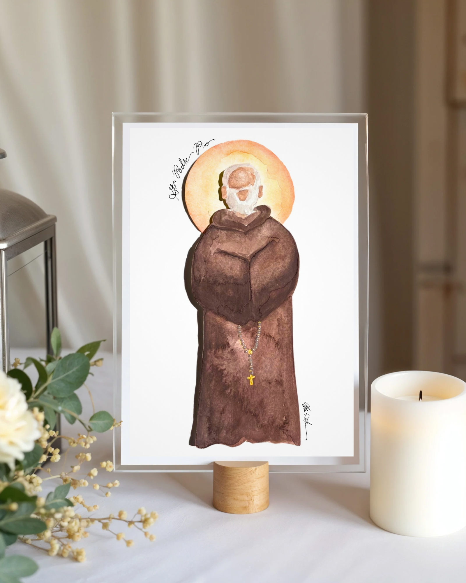 St Padre Pio Print, st padre Pio art, st padre Pio, catholic icon st padre Pio, st padre pio prayer