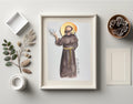 Framed Original St. Francis of Assisi